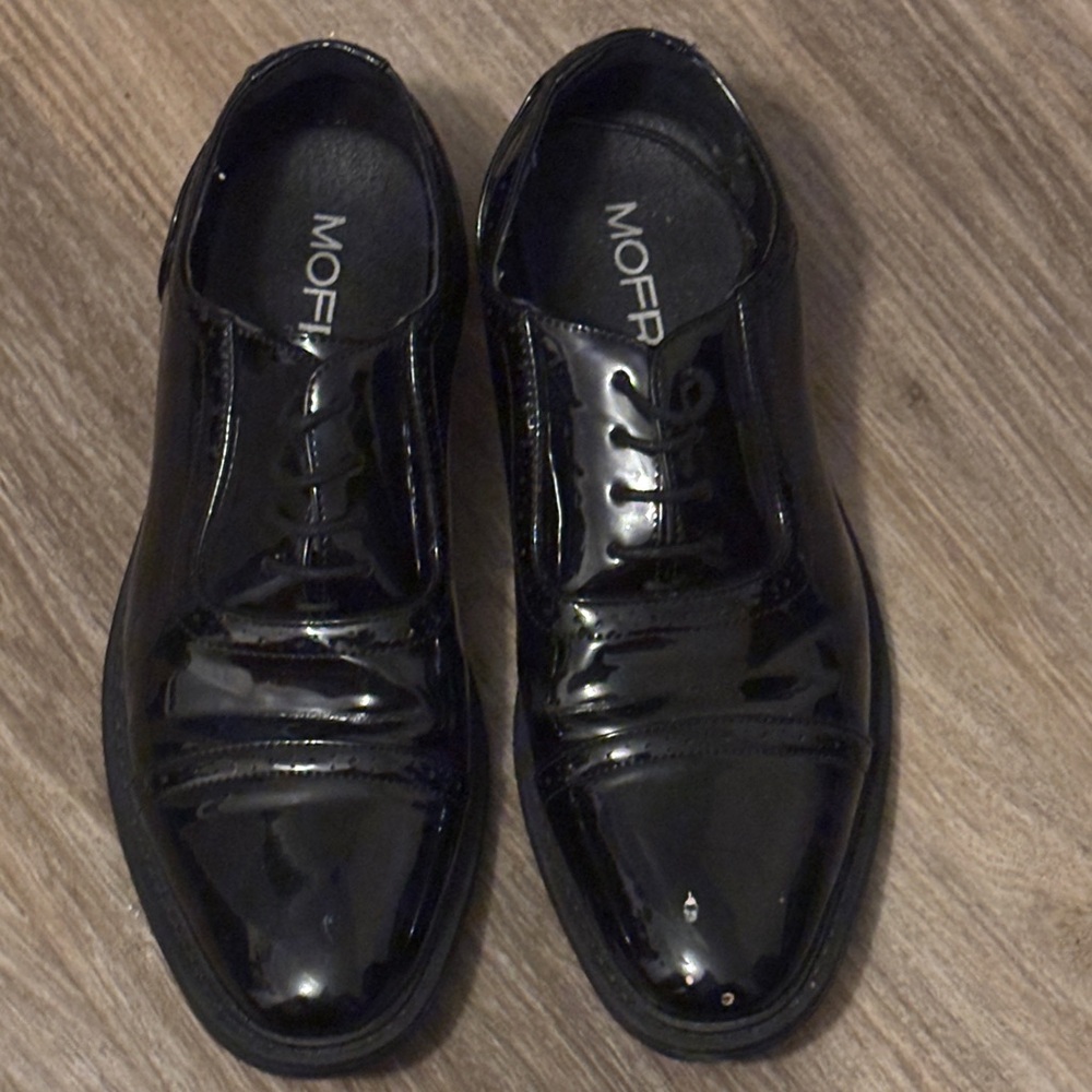 Black Patent Leather Men's Derbys